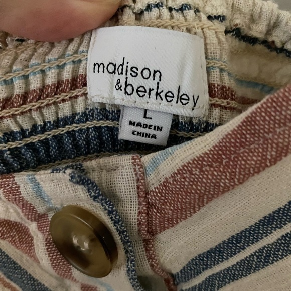 Madison & Berkeley Blue and White Ruched Sundress - Picture 3 of 6